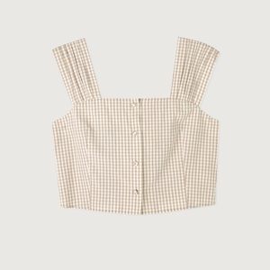 Oak + Fort Gingham Tank Top - S